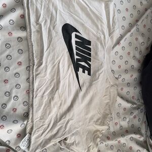 Nike Black Logo White Crop Top